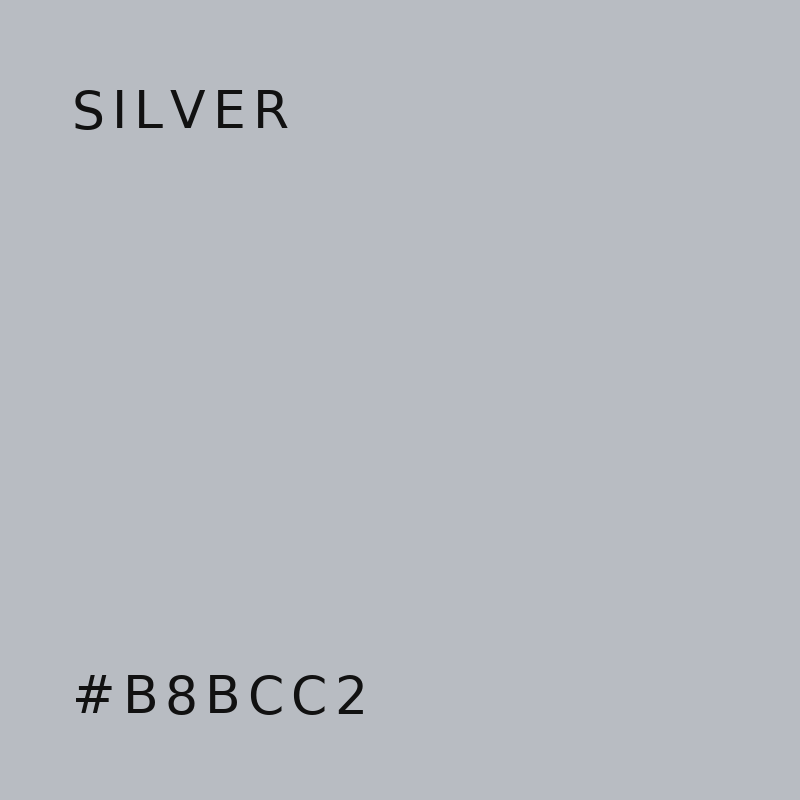 SILVER #B8BCC2